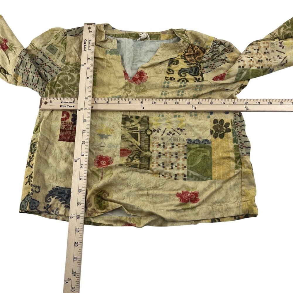 Anthropologie Tiny Patchwork Long Sleeve Blouse‎ … - image 2